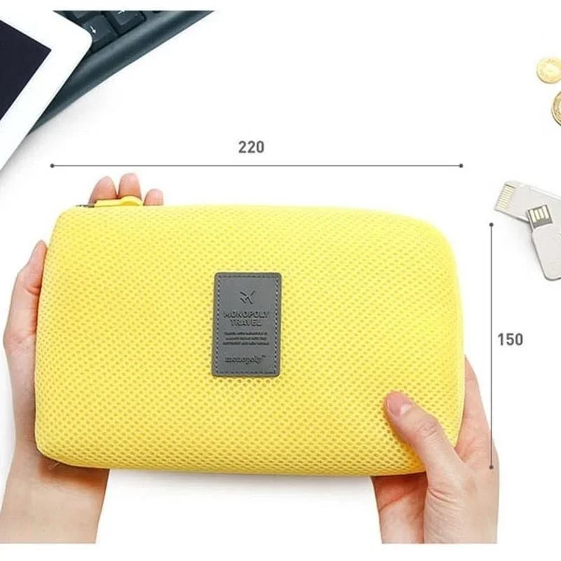 Portable Kit Case Sponge Bag Storage Bag Digital Gadget Devices USB Cable Earphone Pen Bag Travel Storage Bag for Digital Data