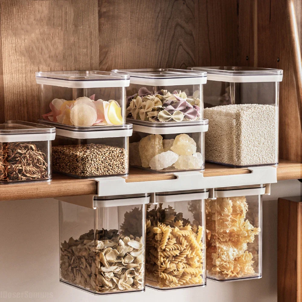 

Hangable Sealed Jars Noodles Dry Goods Beans Grains Closed Organizer Kitchen Storage Moisture Resistant Storage Jar