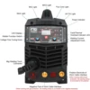 Welding Machine MIG/TIG/MMA 3 in 1 Multifunctional Welder with Digital Display Electrode Holder Earth Clamp Input PROSTORMER 2