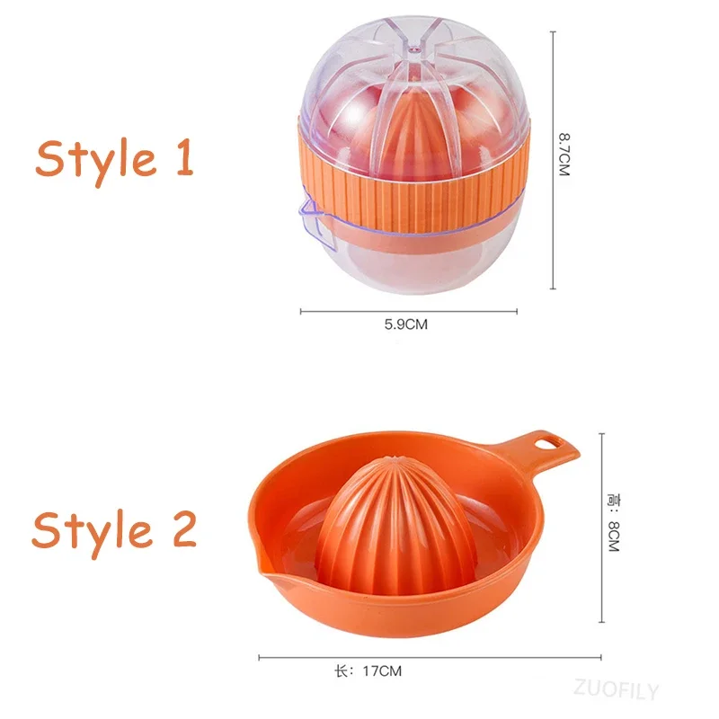 Manual Portable Citrus Juicer Kitchen Tools Plastic Orange Lemon Squeezer Fruit Juicer Extractor Machine Kitchen Accessories