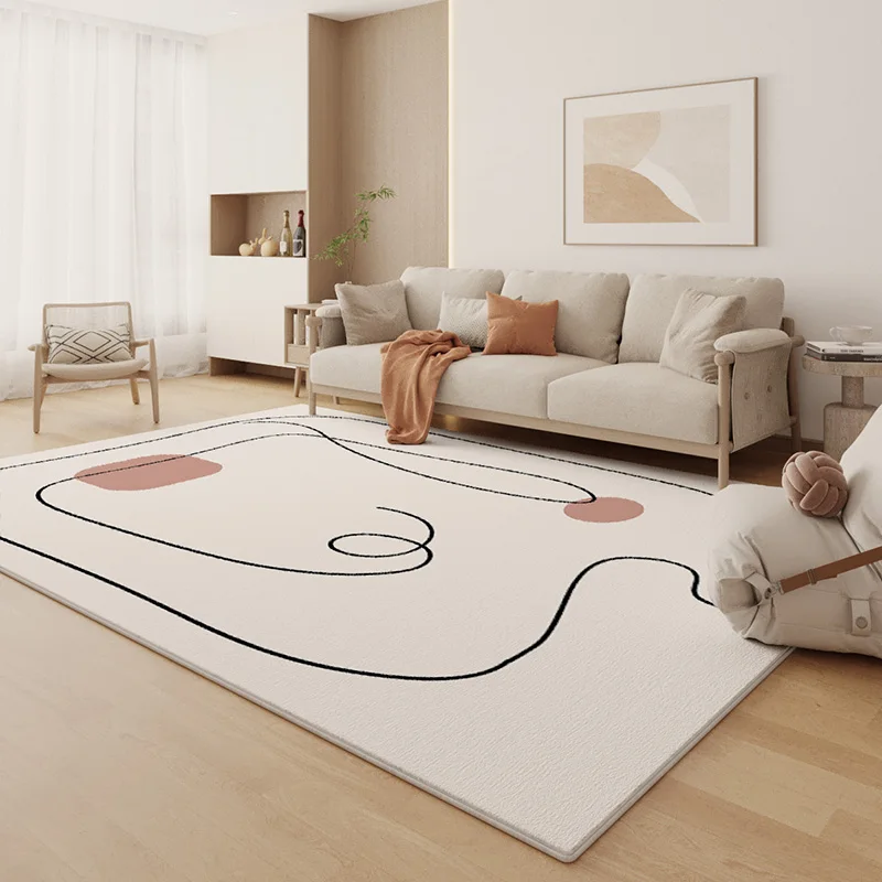 Modern Minimalist Living Room Decoration Carpet Fluffy Soft Lounge Rug Large Area Rugs for Bedroom Home Thick Non-slip Floor Mat 2