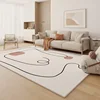Modern Minimalist Living Room Decoration Carpet Fluffy Soft Lounge Rug Large Area Rugs for Bedroom Home Thick Non-slip Floor Mat 2