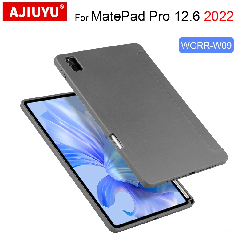 Custodia Per Huawei Matepad Pro 12.6 "2022 Cover Posteriore Soft Shell Per Tablet Per Matepad Pro 12.6" Wgrr-W09 Tpu Con Custodie Per Slot Per Penna F