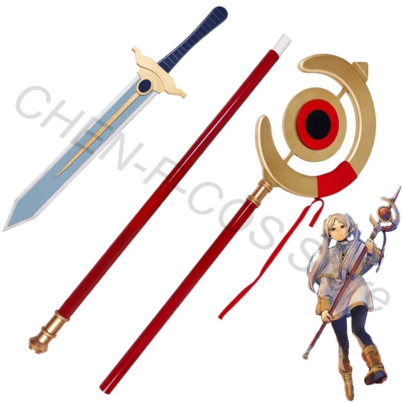 

Frieren Himmel Cosplay Props Cane Anime Frieren at the Funeral Role Play Uniform Accessories Halloween Christmas Carnival