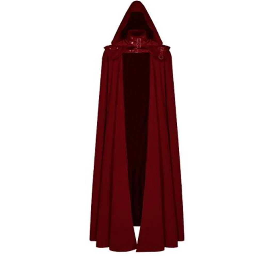 

Wizard Witch Vampire Gothic Unisex Cape Hooded Stage Suit Medieval Retro Cloak Halloween Wicca Pagan Cosplay Costume S-5XL