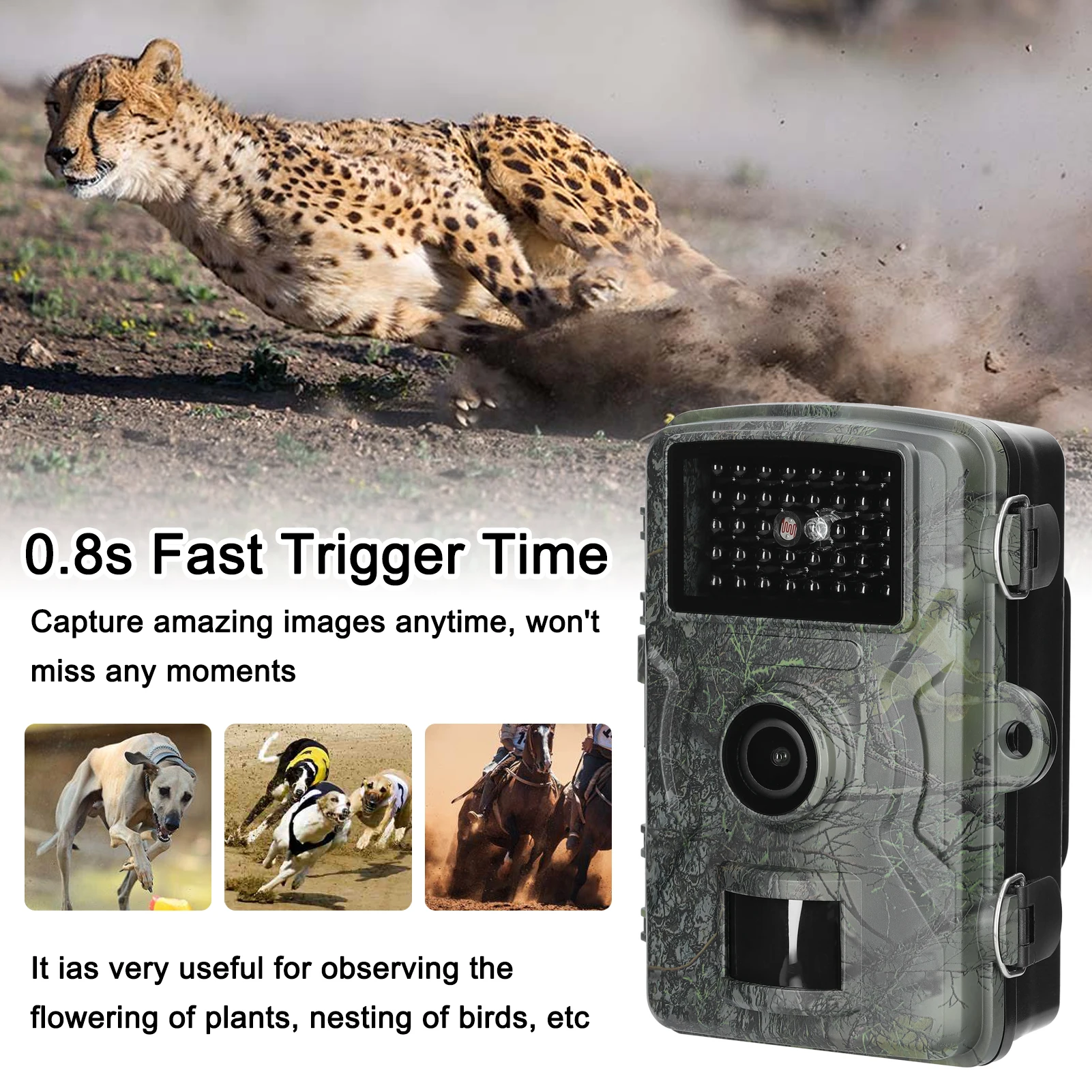 1080P Portable Multi-function Outdoor Animal Observation Camera IP66 Waterproof Infrared Monitoring Camera Taking 2