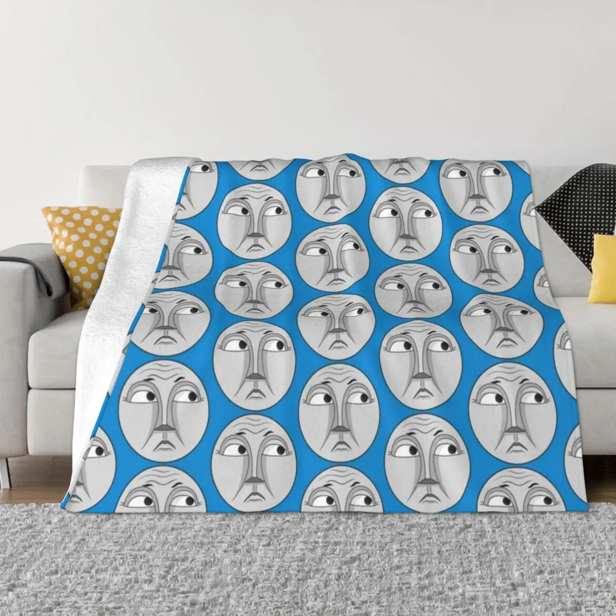 

Gordon (grumpy face) Throw Blanket Summer Sofa Throw Soft Plaid Luxury Throw Blankets