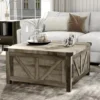 Farmhouse Lift Top Coffee Table with Storage, Central Table w/Large Hidden Space, for Living Room, Bedroom, Home Office 6