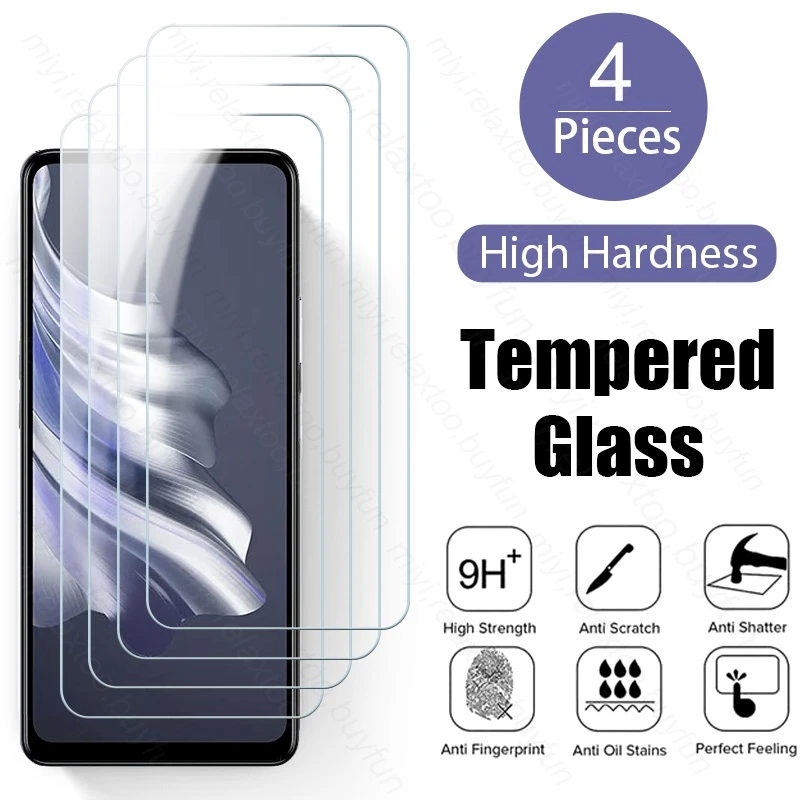 

4PCS 9H Premium Tempered Glass For Tecno Spark 20 Pro 20C 20Pro Spark20 Spark20C Spark20Pro 4G Phone Screen Protector Film Cover