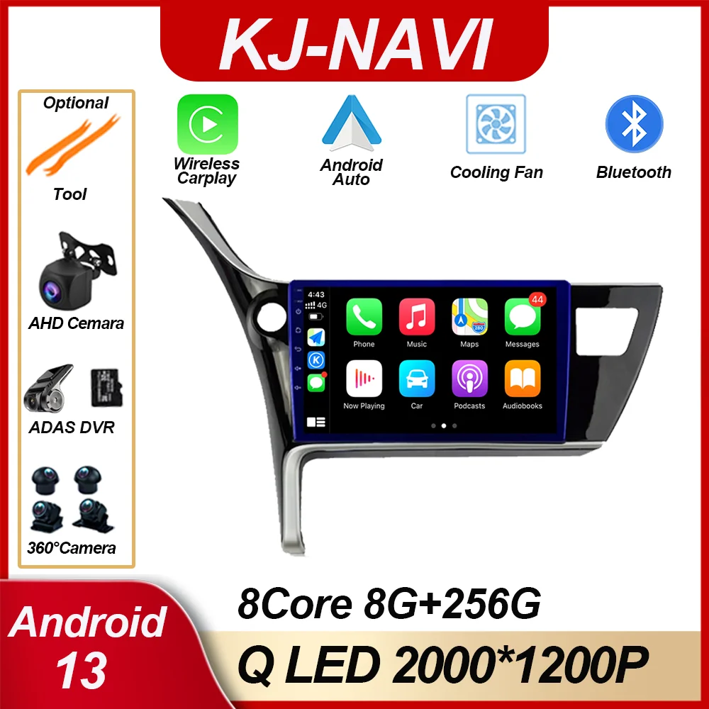 

Android 13 2Din Radio Video Player For Toyota Corolla 11 Auris E180 2017-2019 E53 X5 M5 Carplay 4G Car GPS Multimedia Autoradio