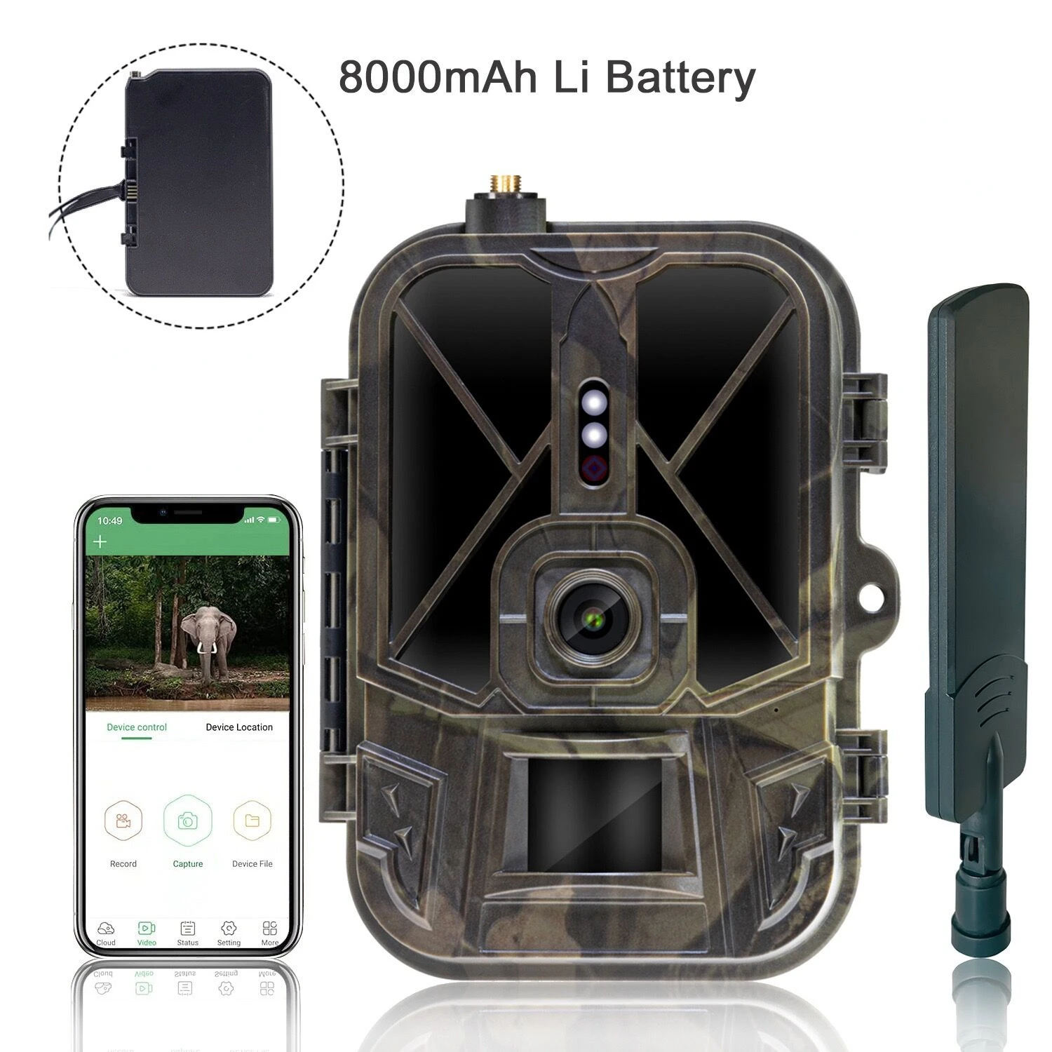 

HC-940Rro охотничья фотоловушка 4G 4K 36MP камера для дикой природы APP 940nm невидимые ИК светодиоды ночного видения IP65 водонепроницаемая камера