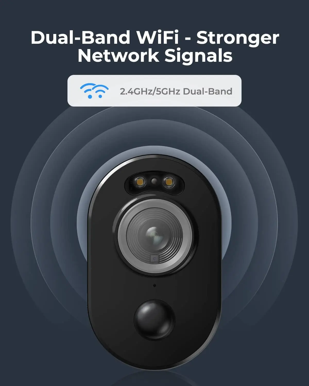 REOLINK 5MP 보안 카메라 실외 무선 2.4G/5Ghz WiFi 배터리 카메라, 홈 허브 중앙 제어 기능이 있는 태양광 패널 추가