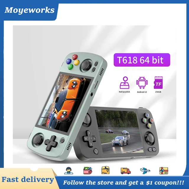  RG405M Retro Handheld Game Aluminum Alloy, Android 12 Built-in  128G TF Card 3172 Games,4 inch IPS Touch Screen with Game Front-end,RG405M  Supports OTA Wireless Upgrade : Toys & Games