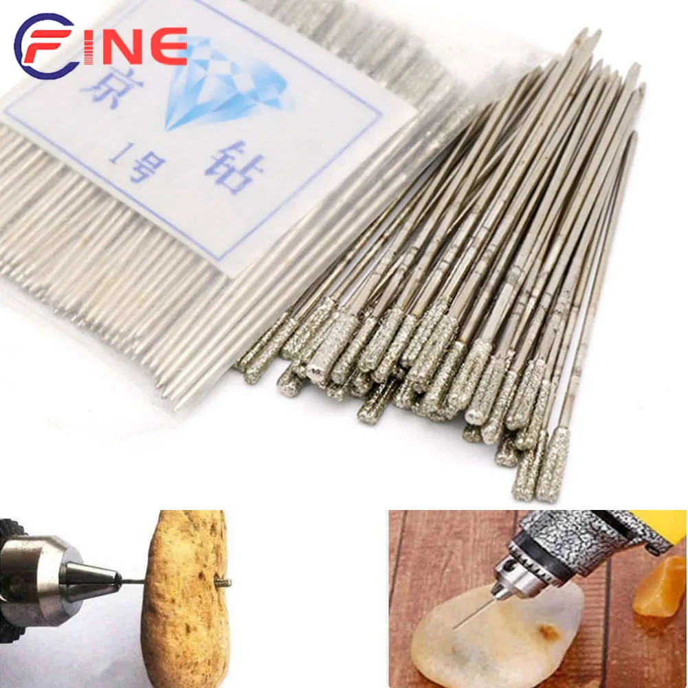 crystal tester tool thermal conductivity meter drill pen hardness identification instrument detection diamond authentic jade Diamond Coated Tipped Lapidary Drill Bits Solid Bit Needle For Jewelry Ceramic Agate Jade Amber Crystal Drilling Tool