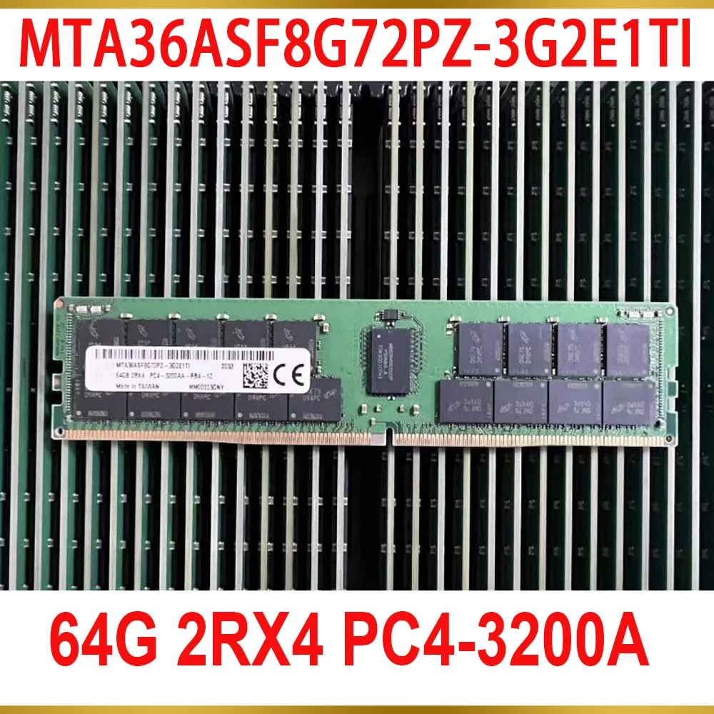 1PCS For MT 64GB 64G 2RX4 PC4 3200A 3200 DDR4 MTA36ASF8G72PZ 3G2E1TI