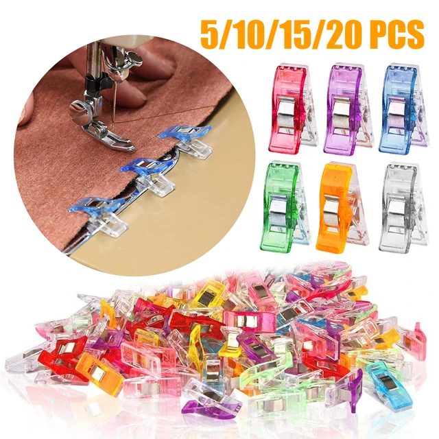 Sewing Craft Quilt Binding Plastic Clip Clamps  Clips Fabric Free Shipping  - 20pcs - Aliexpress