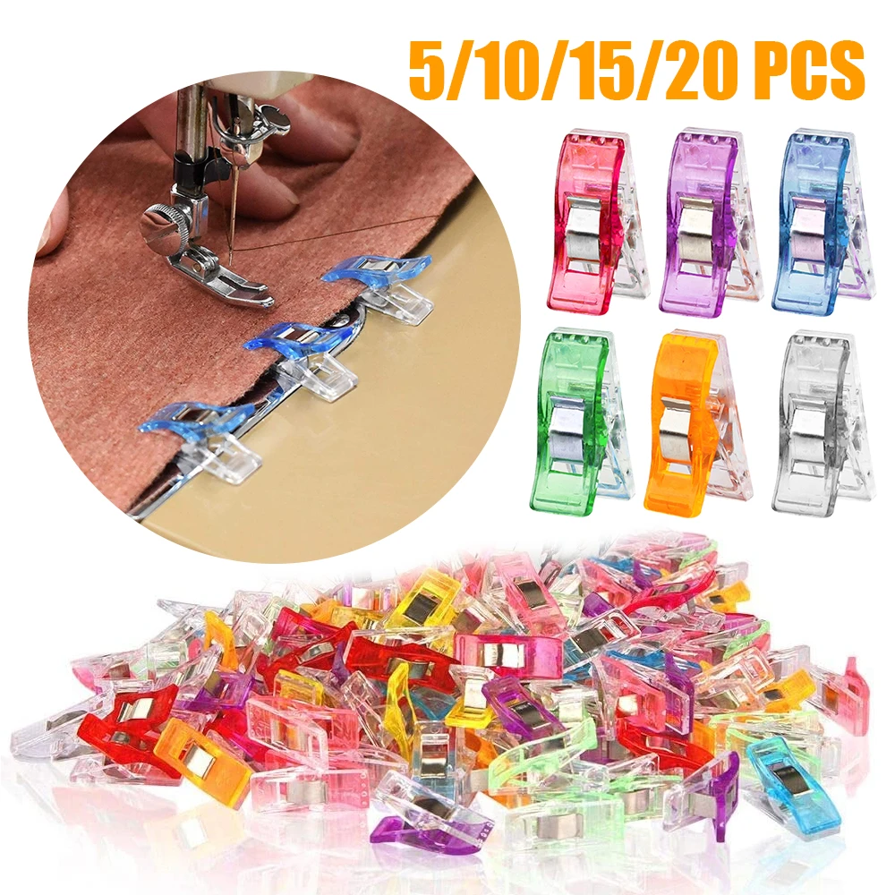 5/20 Pcs Multipurpose Sewing Clips Colorful Binding Clips Sewing Craft