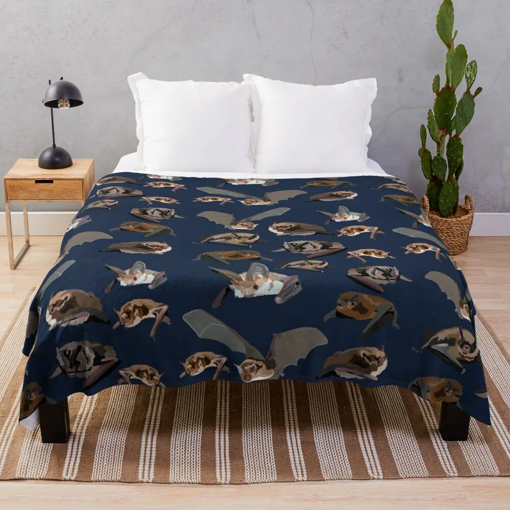 

B for British batsThrow Blanket Blanket Luxury Tourist Blanket