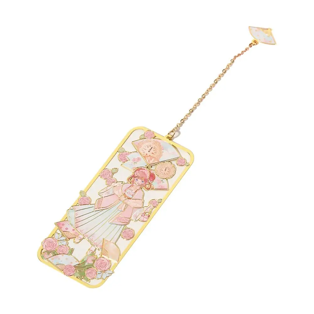 Book Clip Cute Wind Brass Bookmark Cartoon Graduation Gift Metal Tassel Bookmark Chinese style Pagination Mark Stationery Mark metal bookmark,bookmark page holder,bookmark holder