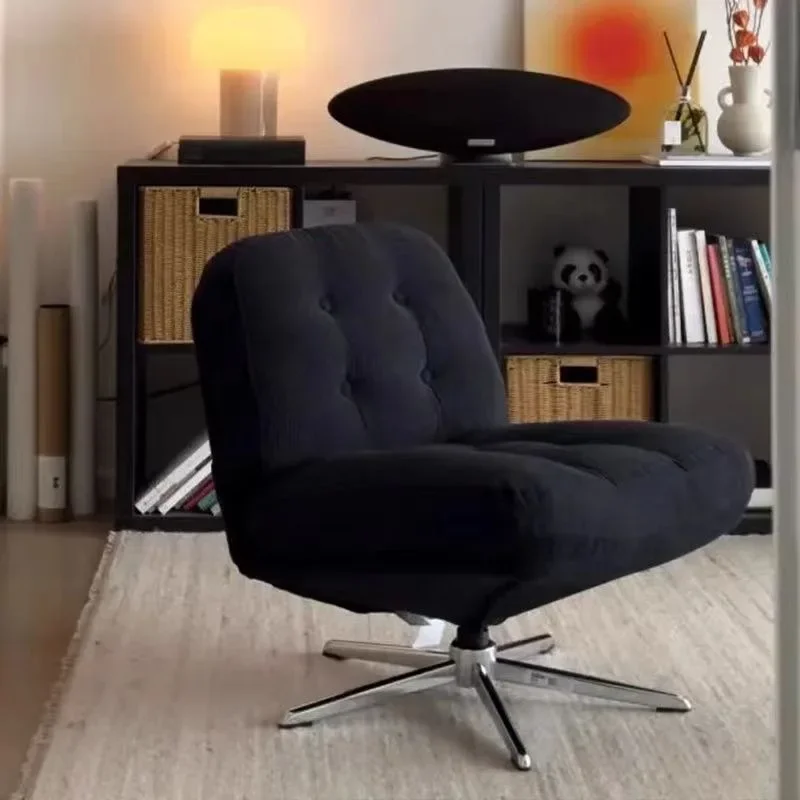 Trendy Recliner Chair for Small Spaces, Vintage Rotating Single Sofa Seat, Designer Armchair for Living Rooms