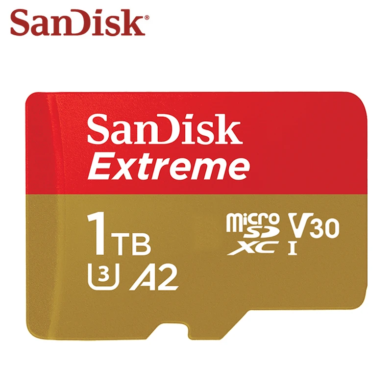 Original SanDisk Micro SD Card 1TB 512GB 400GB 256GB 128GB 64GB 32GB Flash Card U3 TF Card V30 Memory Card for Camera Drone best sd card reader