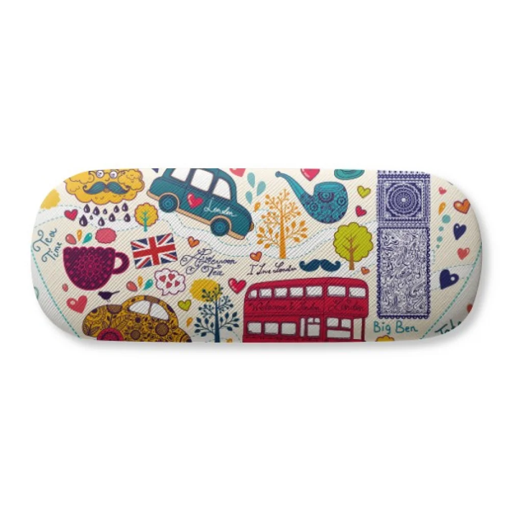

Чехол для очков с надписью «Love Heart Big Ben Bus»