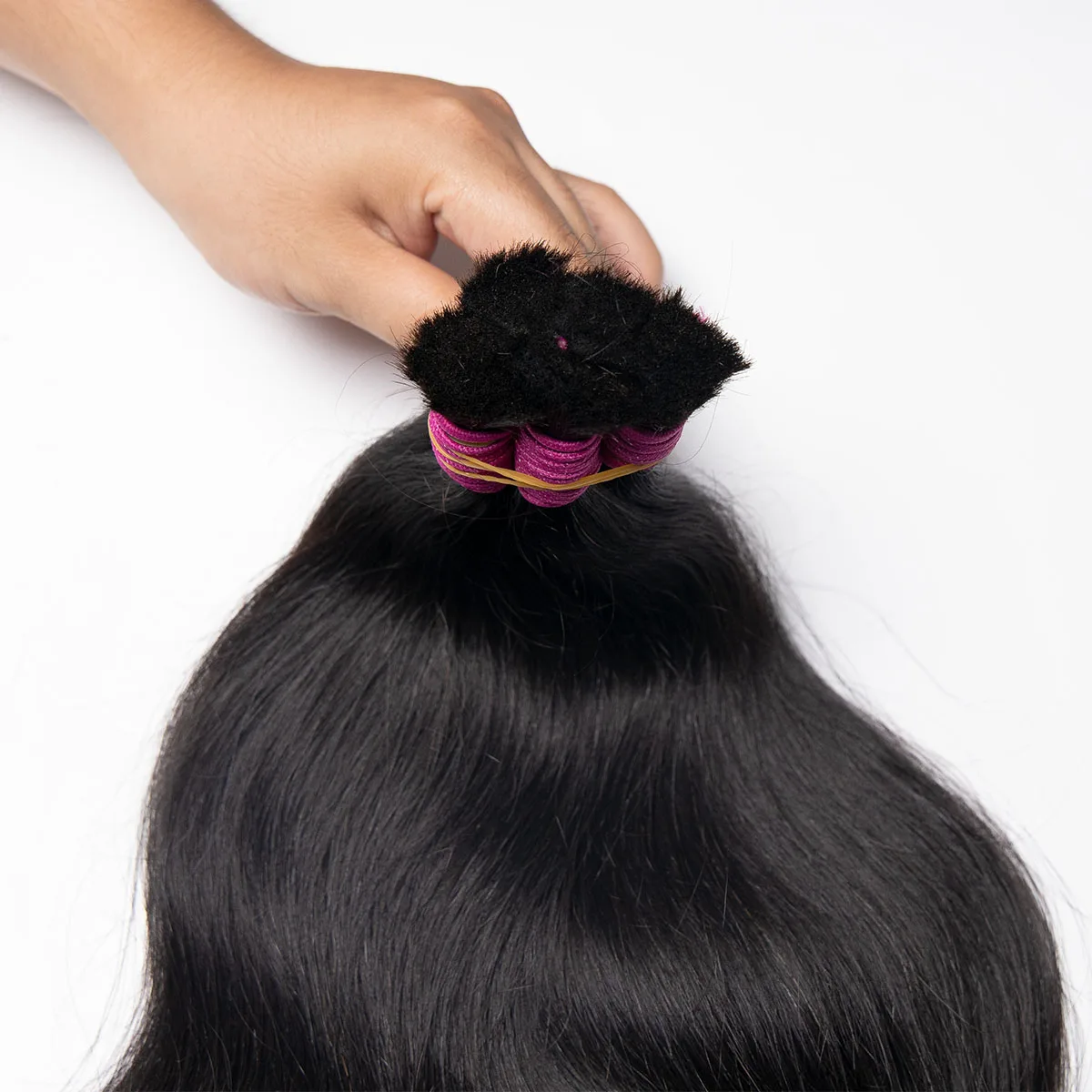 Original Bulk Human Hair For Braiding No Weft Bulk Mega Hair Bundles Natural Vietnamese Human 70 cm 200 grams