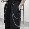 Cargo Pants Suit Short Sleeve Slim Shirt High Waist Chain Sweatpants Two Piece Sets Women's Summer Korean Hip-hop Gothic Outfits 6