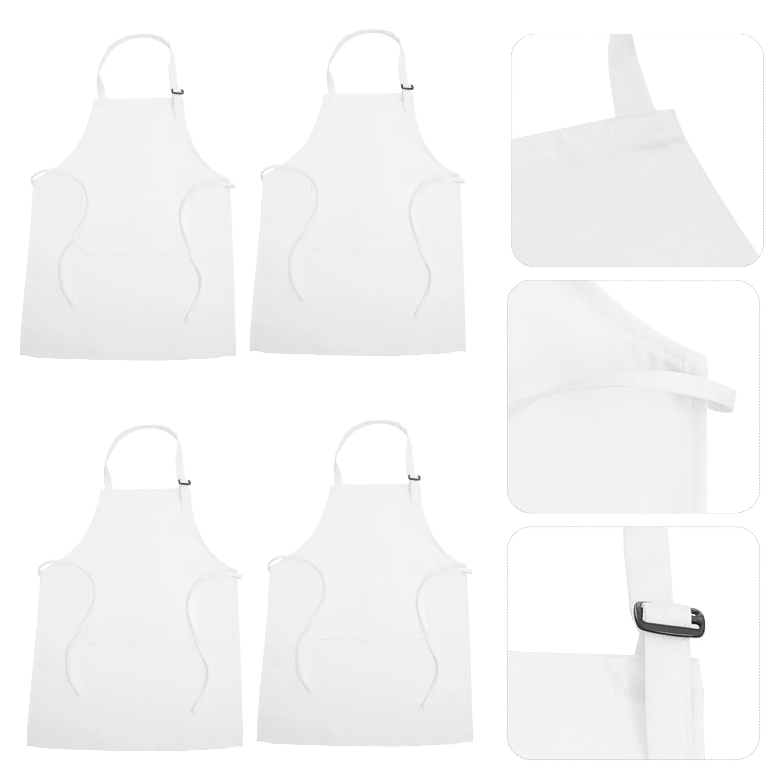 4 Pcs Kids Apron Smock for Multi-function Toddler Portable Polyester Drawing Painting Decorate