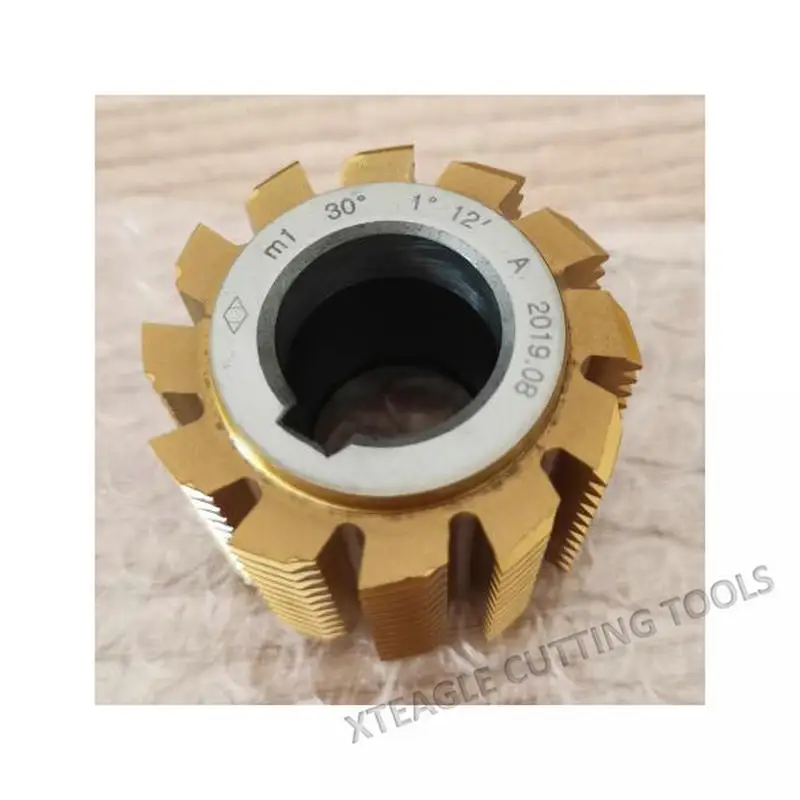 HSS Module M1 Involute Spline Gear Hob Cutter PA30 degree 50*40*22hole gear hob cutter