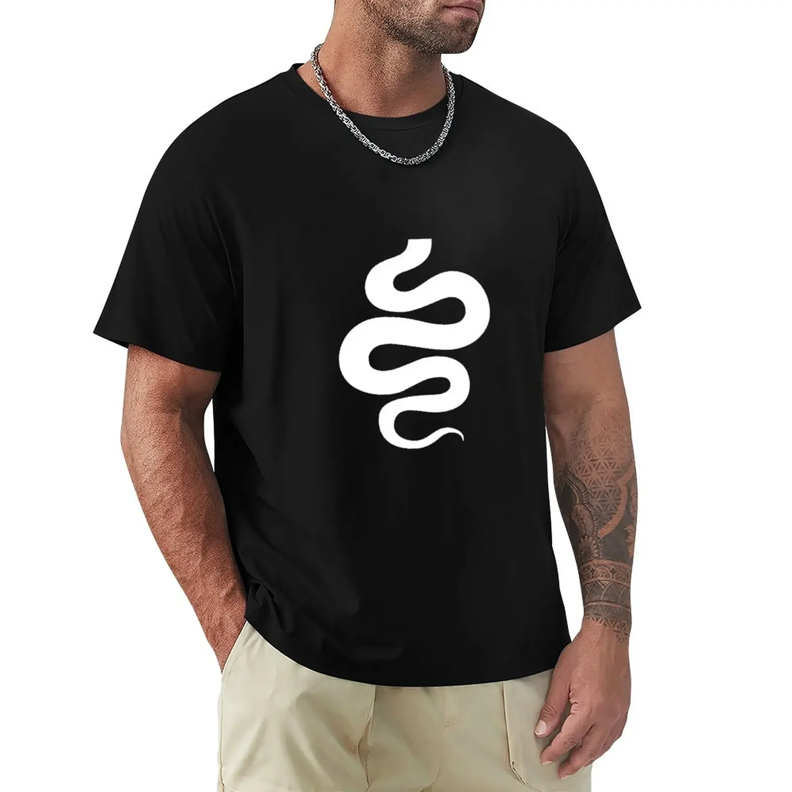 Sick Sick Kick S!Ck!Ck White Snake T-Shirt Top Vestiti Carini Mens Graphic T-Shirt Pack