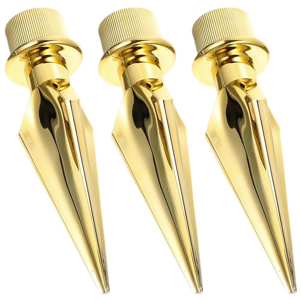 

3pcs Flagpole Topper Flag Pole Top Caps Finial Ornament Outdoor Flag Pole Decor