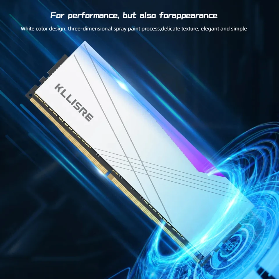 Kllisre ram Memória DDR4 8GB 16GB RGB Memory 3200MHz 1.35V desktop