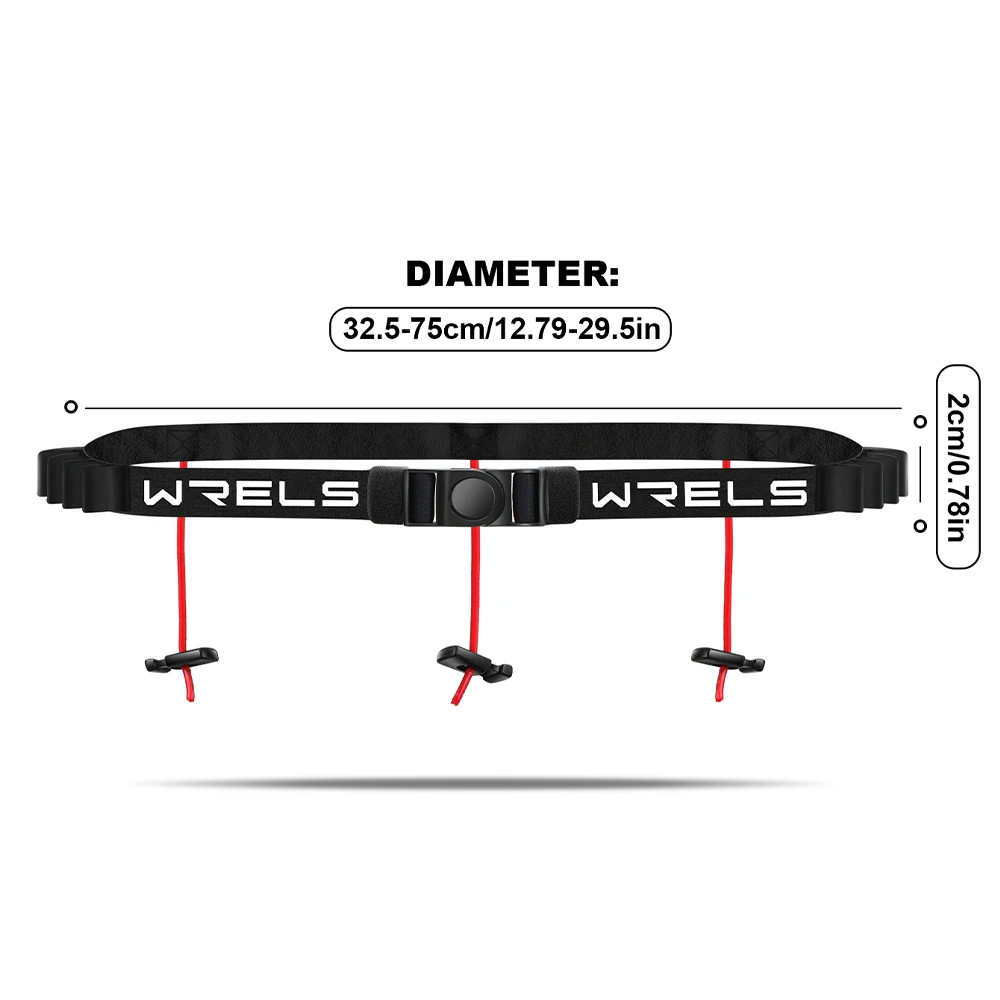 WRELS Outdoor Running Waist Belt Unisex Triathlon Marathon Race Number Belt Running Outdoor Sports Gym Fitness Sport Accessories 6