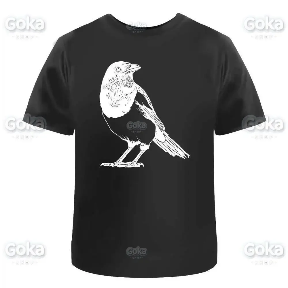 thumbnail image 1 of Camisetas con gráficos de urraca, ropa para hombre, nuevas camisetas y tops, camisetas de algodón para mujer, camisetas estampadas, ropa Y2K, lindas y divertidas camisetas, 1 of 7