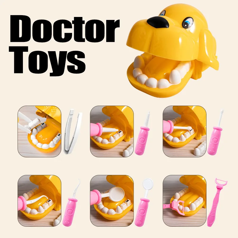 Doctor Play Set Stethoscope Toy for Kids Simulation Doctor Nurse Role Play Dentist Accessories Hospital Medical Kit
