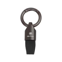 Laser Engraved Car Badge Keychain with Logo Keyring Accessories (Black)