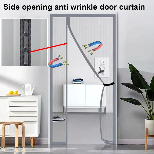 Magnetic Screen Door Mosquito Net Curtain Fly Insect Proof Automatic Closing Invisible Summer Mesh for Kitchen Indoor Livingroom 2