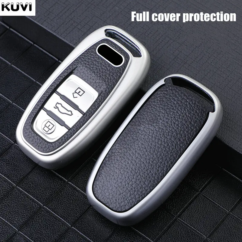 Premium Leather TPU Car Key Case Cover - Stylish Protective Holder Accessories