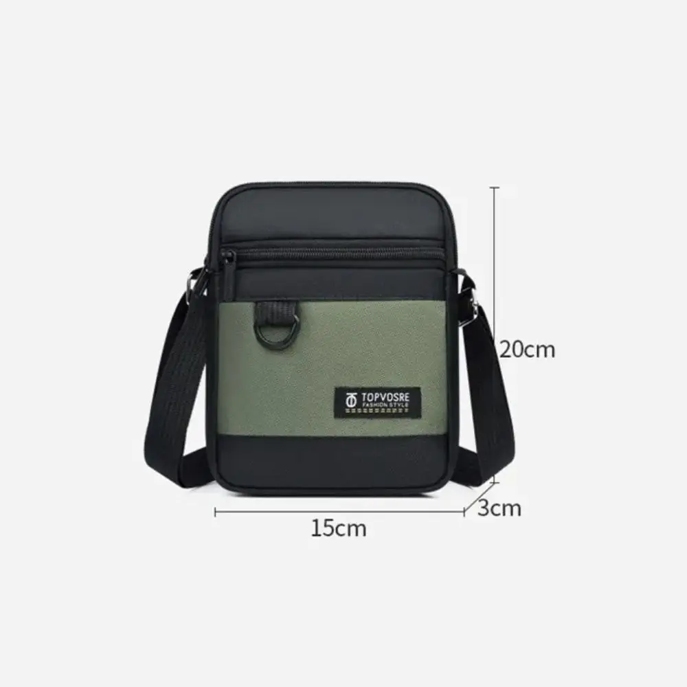 Fashion Oxford Cloth Men Shoulder Bag Waterproof Large Capacity Crossbody Bag Portable Casual Messenger Bag Travel