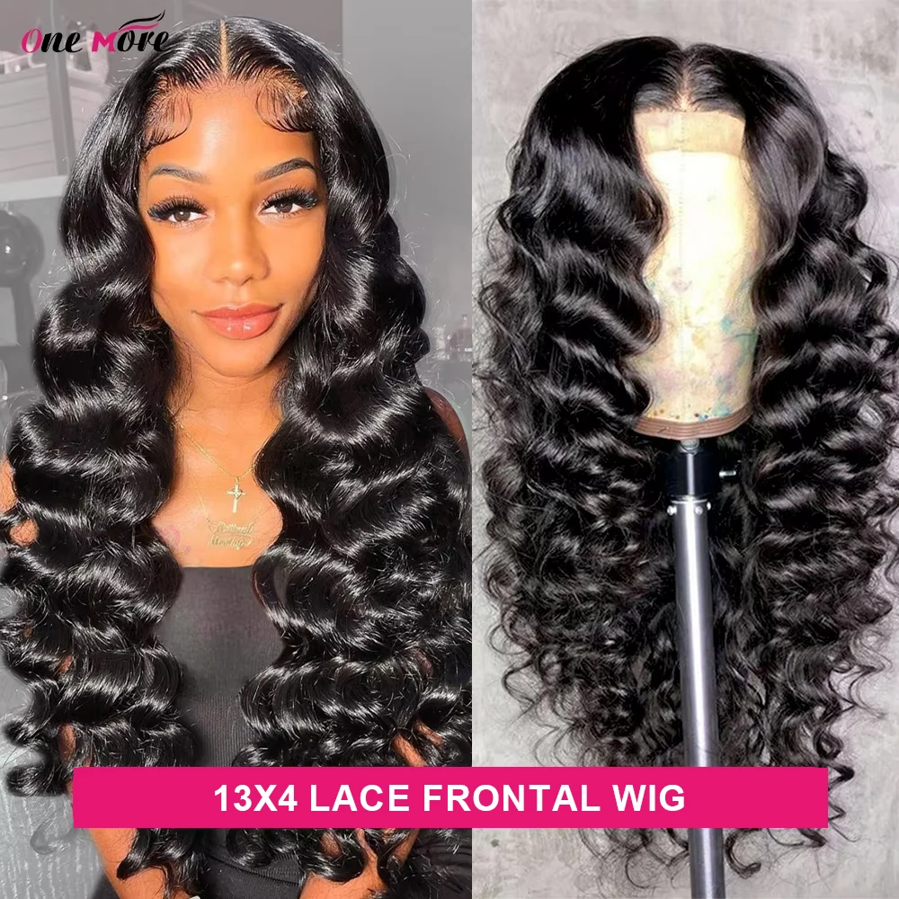 30 Inch Loose Deep Wave Lace Frontal Wig Preplucked Human Wigs 13x4 Lace Frontal Wig 4x4 Closure wig