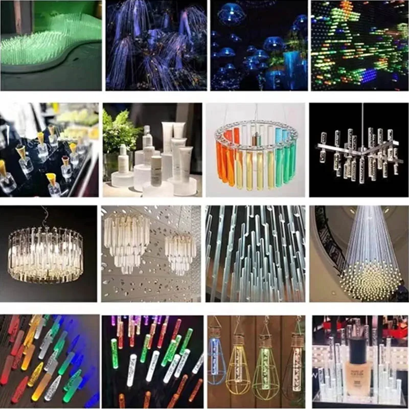 Clear Acrylic Rod Solid Bar Diameter 8 10 12 15 18 20mm Length 100 150 200 250 300mm Round PMMA Acrylic Round Rods acrylic rod
