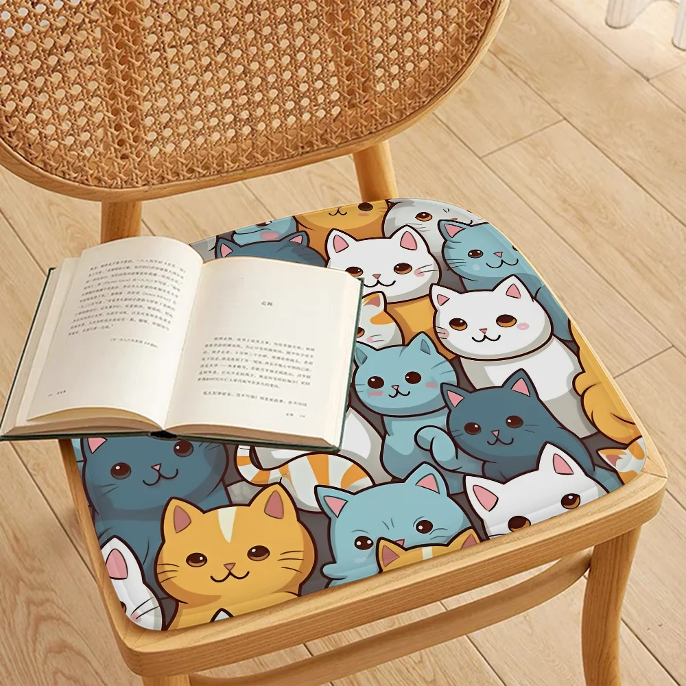 Cartoon Cute Cats Background Cushion Image 12