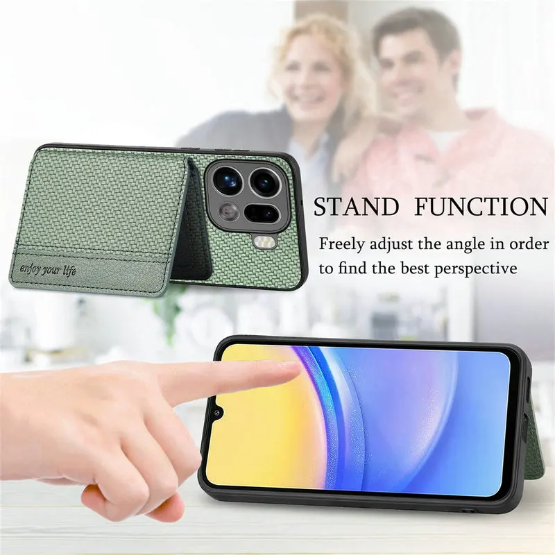 Luxury RFID Leather Wallet Case with Magnet Back Cover for OPPO Find X9 Ultra 5G