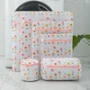 Home Laundry Bags Underwear Bra Machine Mesh Travel Organizer Wash Folding Hanging Flower Printing Zippered Mesh Laundry Bags 3