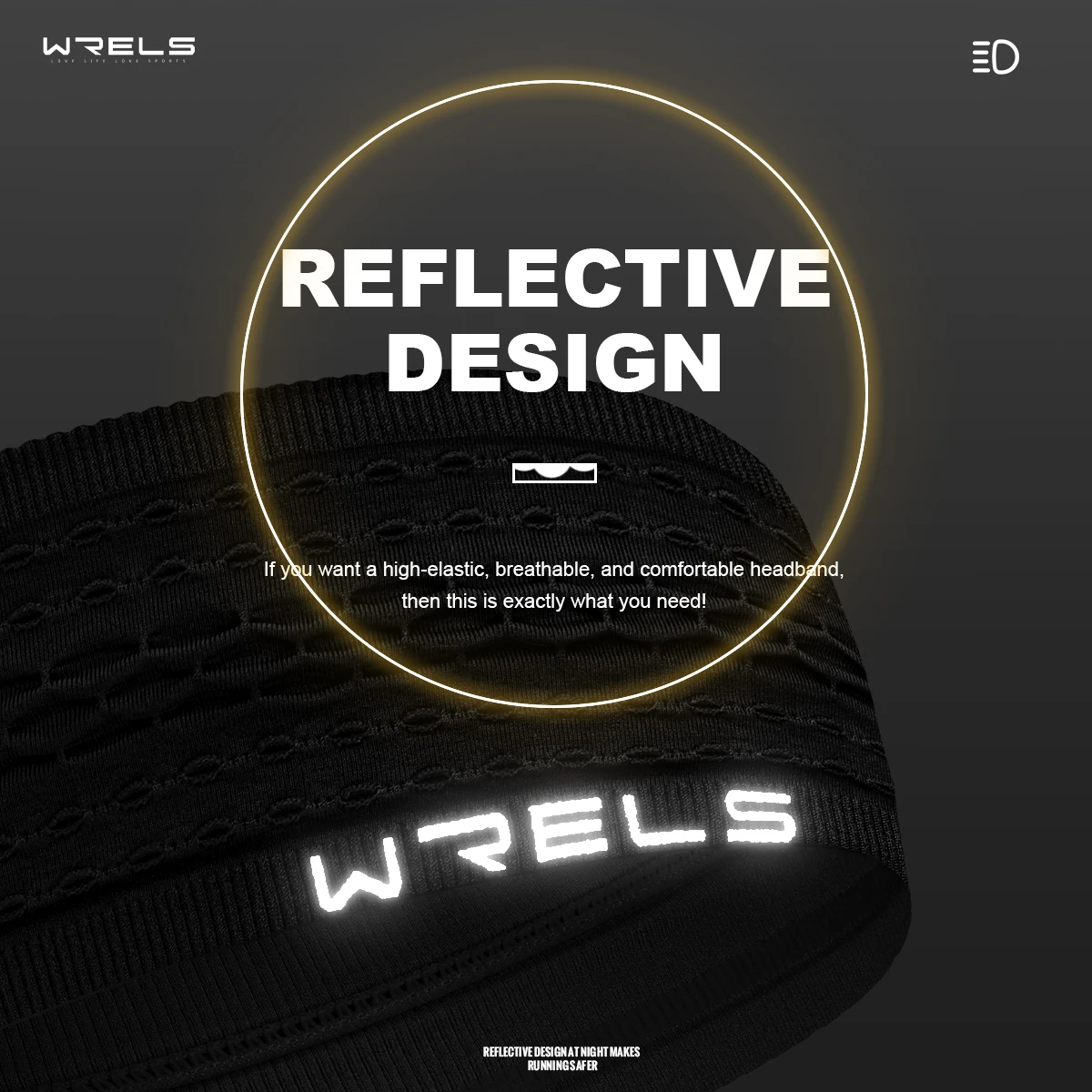 1pc Sport Headbands for Men Women Non-Slip Moisture Wicking Workout Sweatband Fitness Running Cycling Football Yoga Hairband