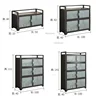Nordic Aluminum Alloy Kitchen Cabinets for Kitchen Furniture Storage Cabinet Multifunction Upscale Multilayer Household Cupboard 6