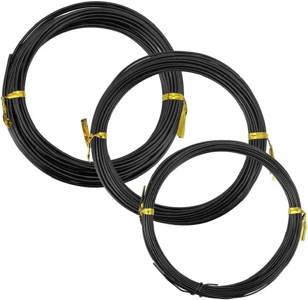 1/2/3mm 분재 와이어 5m 나무 훈련 와이어 알루미늄 와이어 식물 훈련 와이어..