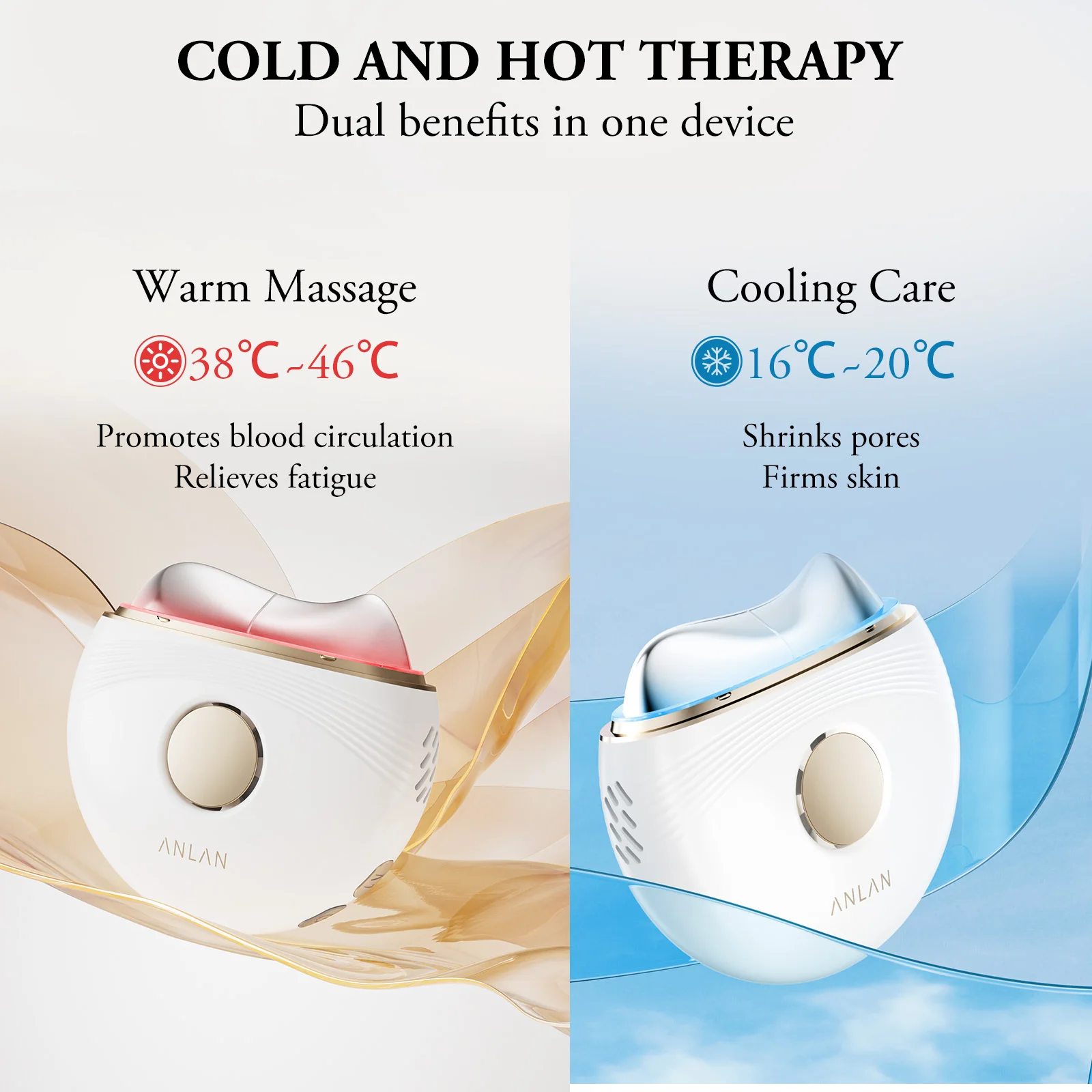 ANLAN Electric Guasha Massager EMS Face Lifting Remove Edema Firming Skin Clod Heat Body Scraping Therapy Skincare Beauty Device 4