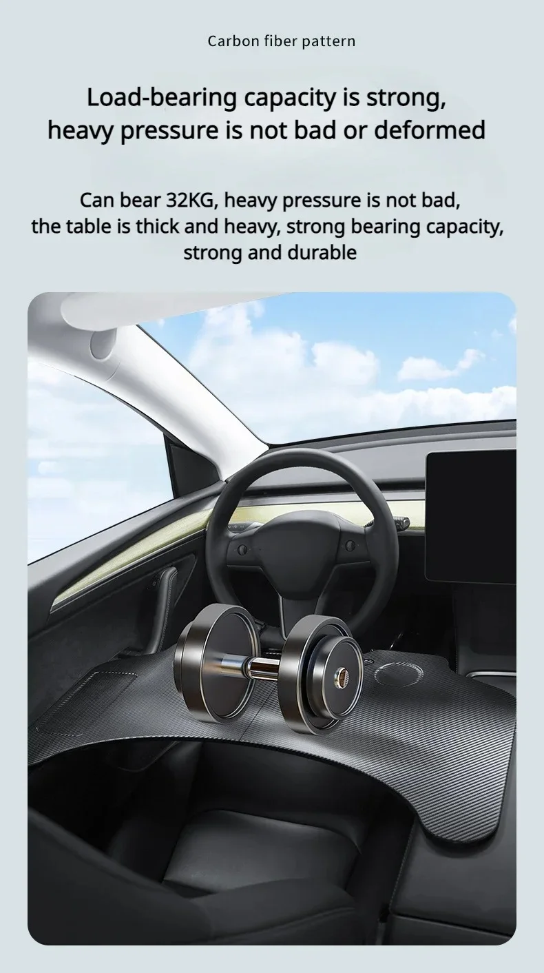 For Tesla Model Y&3 2020-2025Car Steering Wheel Desk Car Steering Wheel Laptop F